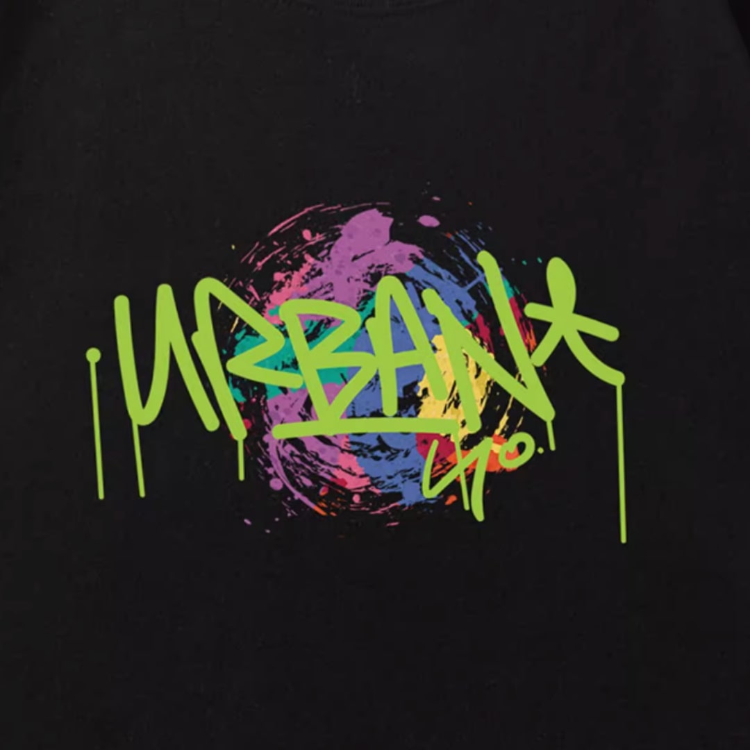 ヒップホップグラフィティ半袖Tシャツ U1647