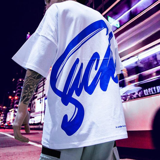 【OUTLET/即納】ヒップホップトレンド半袖Tシャツ U1738