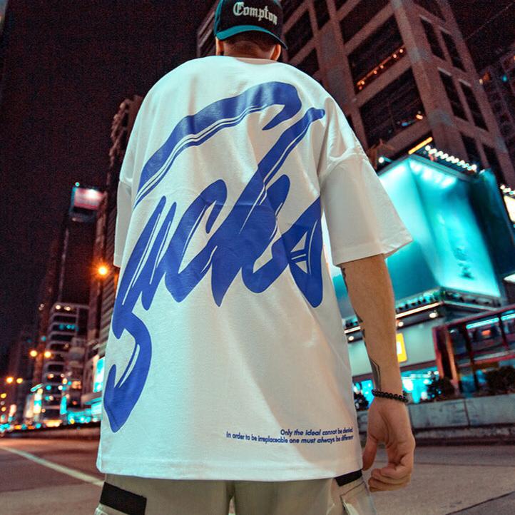 【OUTLET/即納】ヒップホップトレンド半袖Tシャツ U1738