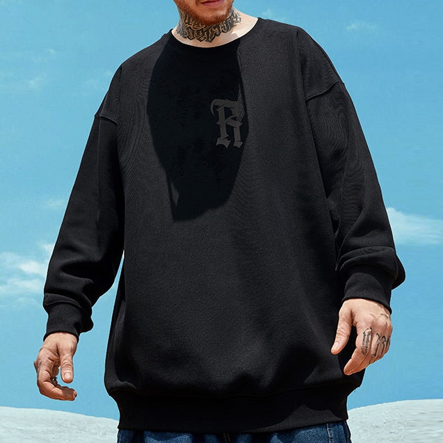 【OUTLET/即納】Rプリントルーズ長袖スウェット U1932