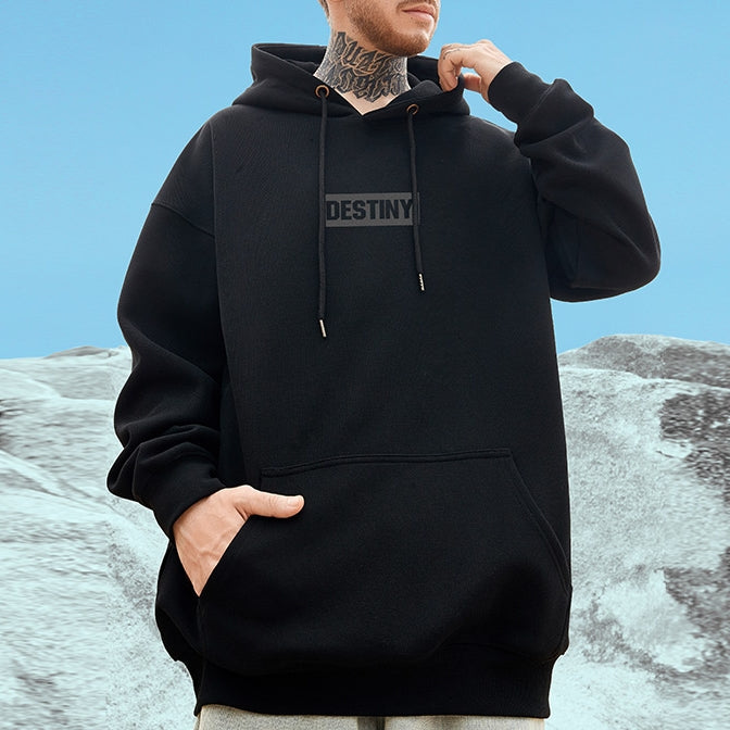 【OUTLET/即納】ヒップホッププリントルーズ長袖パーカー U1956