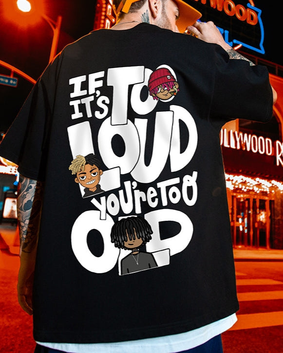 ヒップホップルーズ半袖Tシャツ U1841