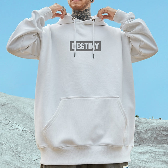 【OUTLET/即納】ヒップホッププリントルーズ長袖パーカー U1956