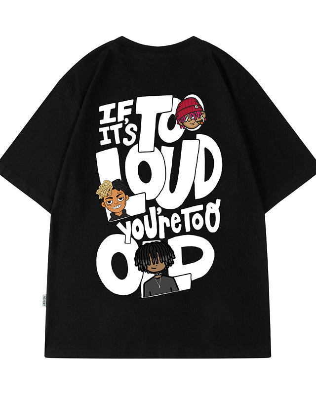 ヒップホップルーズ半袖Tシャツ U1841