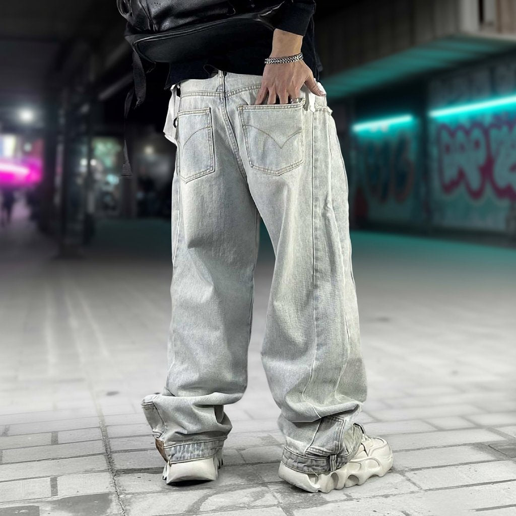 ライトウォッシュワイドデニムパンツ U2512