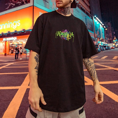 ヒップホップグラフィティ半袖Tシャツ U1647