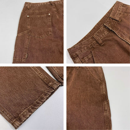 【OUTLET/即納】マルチポケットブラウンジーンズ U1514