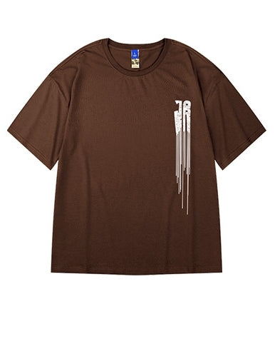 【OUTLET/即納】ドリップロゴワンポイント半袖Tシャツ U2250