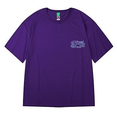 グラデーションベアバックプリント半袖Tシャツ U2320