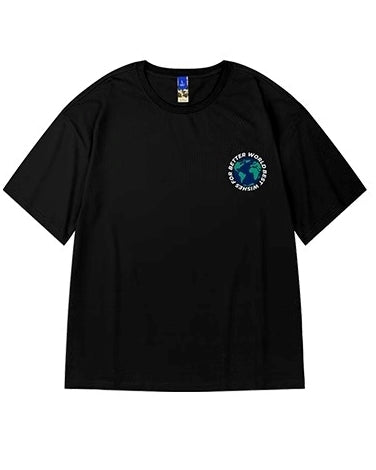 グローブプリント半袖Tシャツ U2244