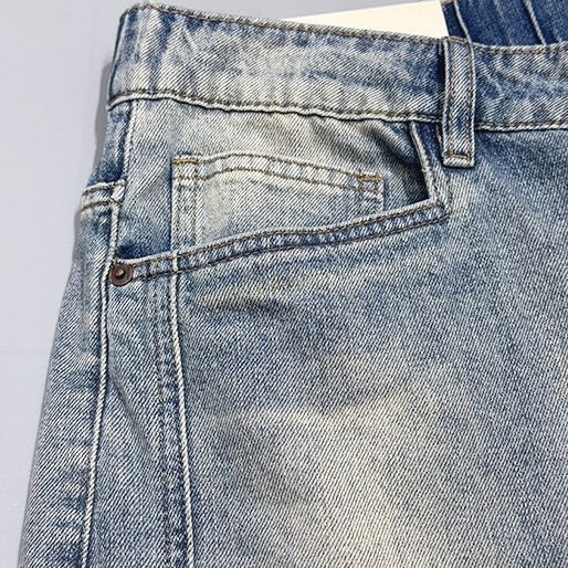 ウォッシュドワイドシルエットデニムパンツ U2585