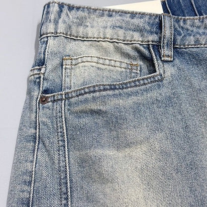 ウォッシュドワイドシルエットデニムパンツ U2585