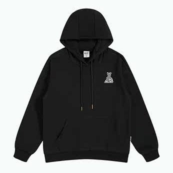 チェッカーベアプリントパーカー U2494