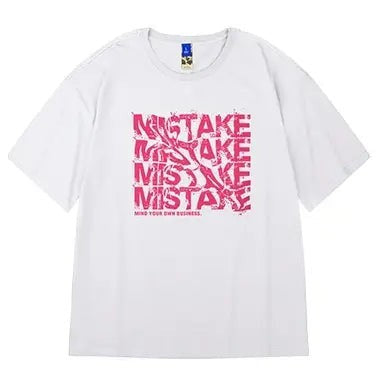 ルーズシルエットプリント半袖Tシャツ U2321