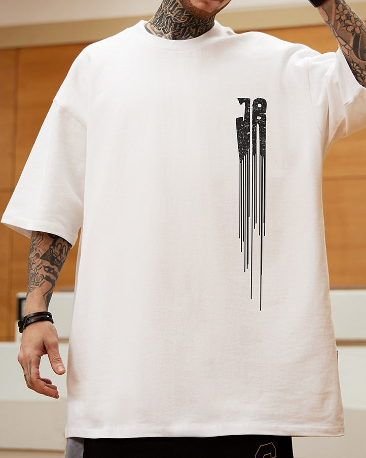 【OUTLET/即納】ドリップロゴワンポイント半袖Tシャツ U2250