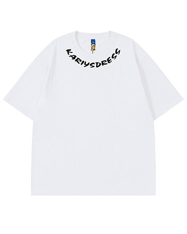 【OUTLET/即納】ネックロゴアーチデザイン半袖Tシャツ U2160