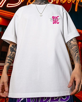 ビッグタイポストリートメッセージ半袖Tシャツ U2499