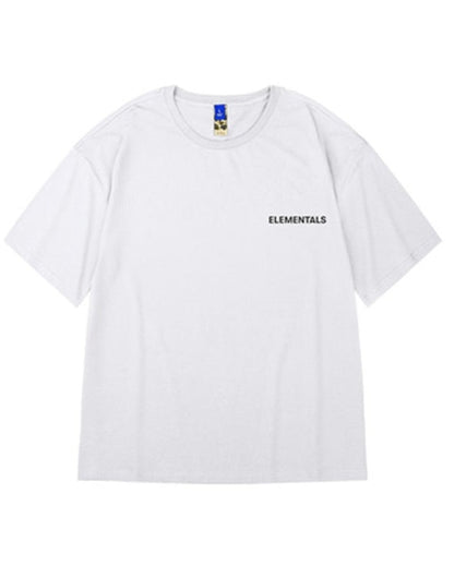 【OUTLET/即納】シンプルモノトーンストリート半袖Tシャツ U2298