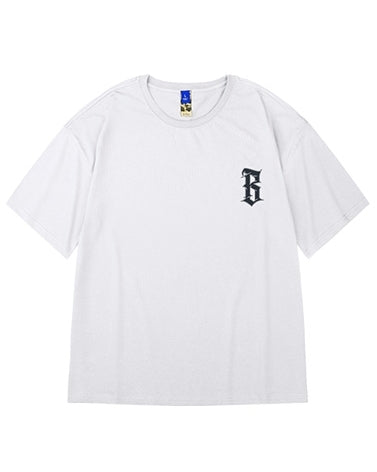 ストリートクラシックフォントアート半袖Tシャツ U2158