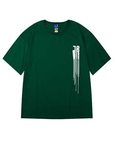 【OUTLET/即納】ドリップロゴワンポイント半袖Tシャツ U2250