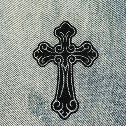 クロスエンブレムフェードデニムパンツ U2514