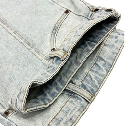 ライトウォッシュワイドデニムパンツ U2512