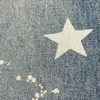 スターペイントワイドデニムパンツ U2518