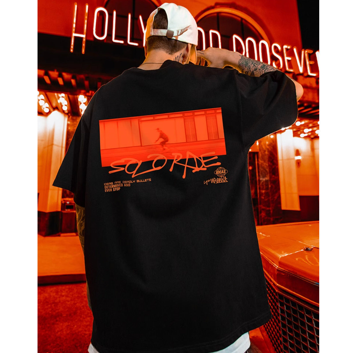 【OUTLET/即納】ヒップホップ半袖Tシャツ U1810