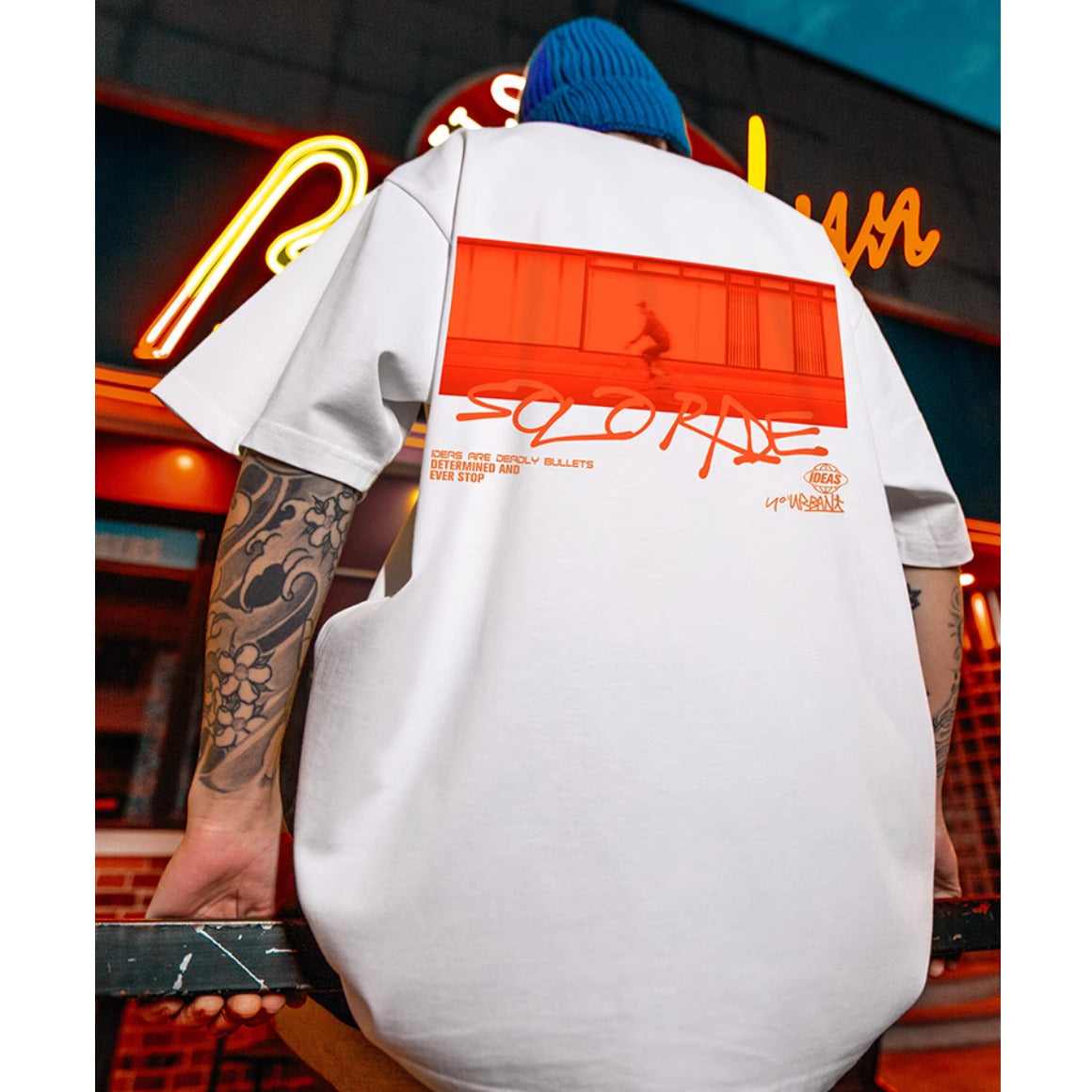 【OUTLET/即納】ヒップホップ半袖Tシャツ U1810