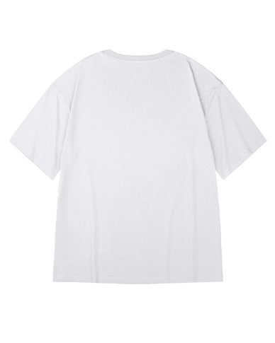 ブロックロゴフロントプリント半袖Tシャツ U2185