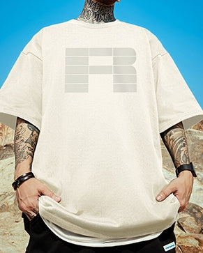 ブロックロゴフロントプリント半袖Tシャツ U2185
