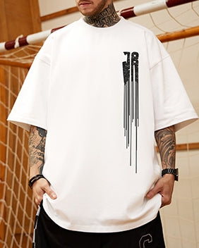 【OUTLET/即納】ドリップロゴワンポイント半袖Tシャツ U2250