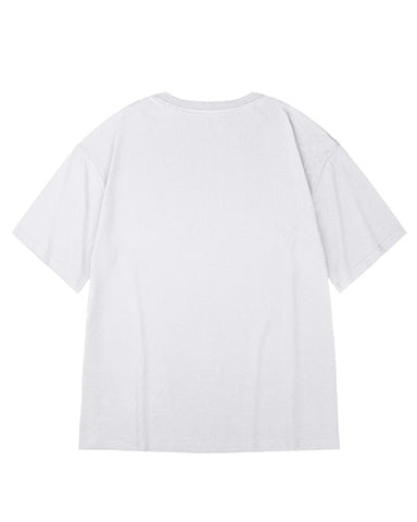 スクリプトロゴフロントプリント半袖Tシャツ U2116