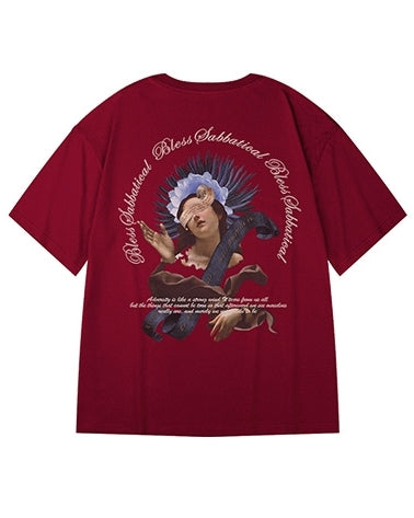 クラシックエンジェルグラフィック半袖Tシャツ U2249