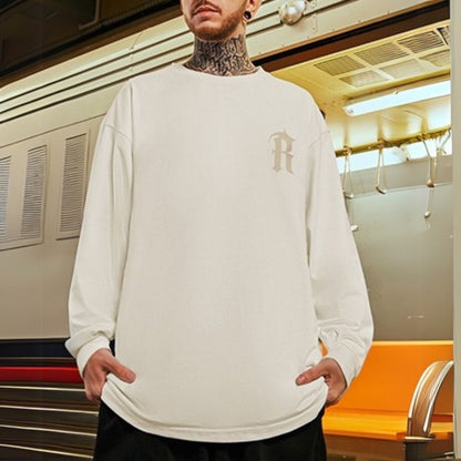 【OUTLET/即納】Rバックプリント長袖Tシャツ U2286