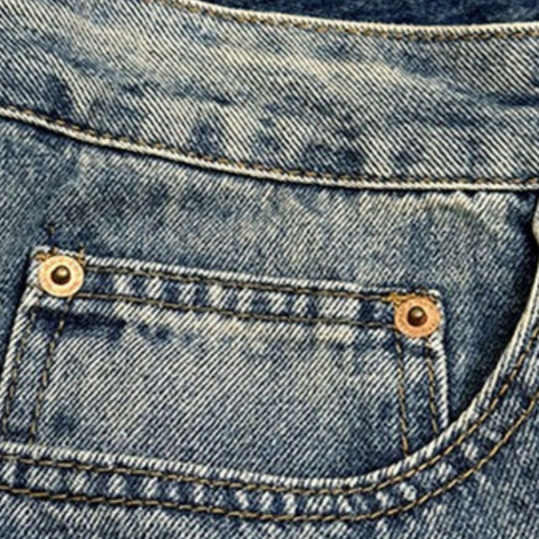 スターペイントワイドデニムパンツ U2518