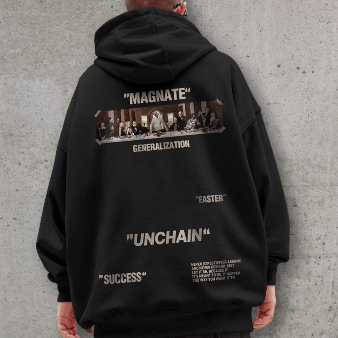 コラージュビジュアルストリートパーカー U2408