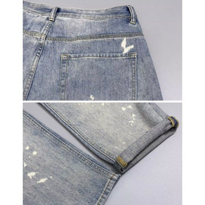 【OUTLET/即納】ダメージホールウォッシュドデニムジーンズ U1522