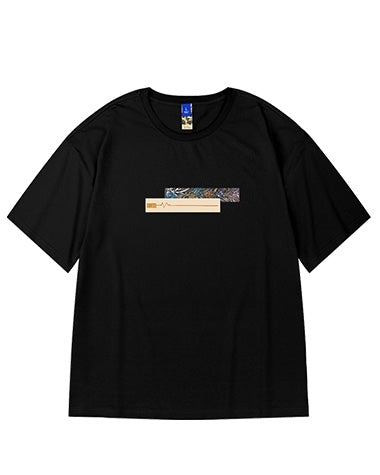 ラインアートデザイン半袖Tシャツ  U2201