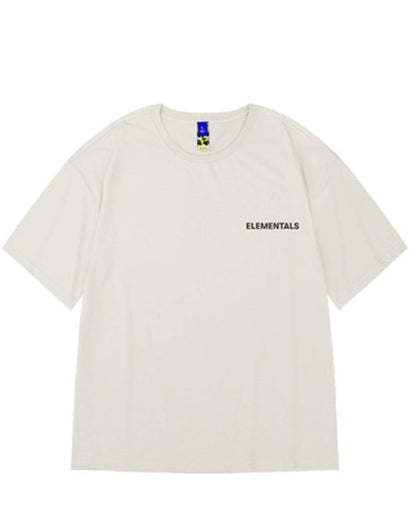 【OUTLET/即納】シンプルモノトーンストリート半袖Tシャツ U2298