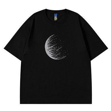 アブストラクトサークル半袖Tシャツ U2534