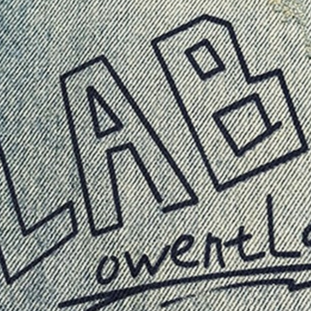 グラフィックペイントワイドデニムパンツ U2516