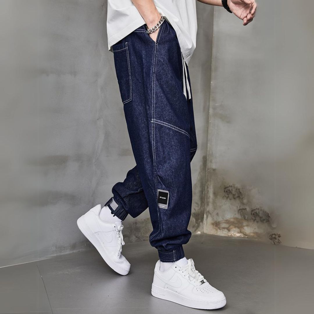 【OUTLET/即納】ストリートステッチデニムジョガーパンツ U1563