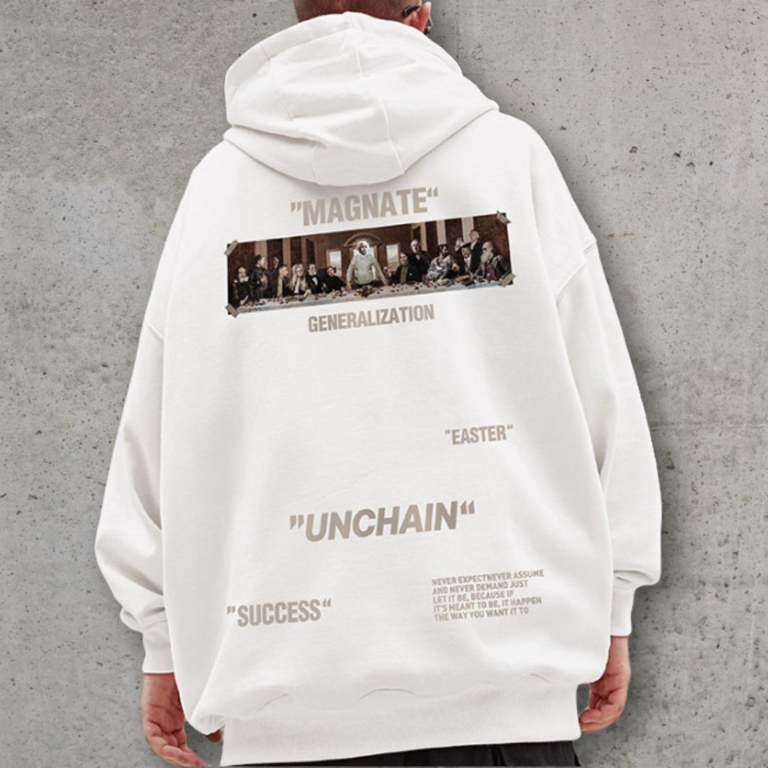 コラージュビジュアルストリートパーカー U2408