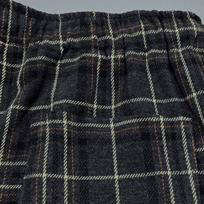 チェックワイドシルエットパンツ U2510