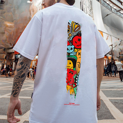 【OUTLET/即納】イラストプリントルーズ半袖 T シャツ U1843