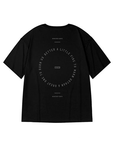 【OUTLET/即納】ラウンドレイアウトグラフィック半袖Tシャツ U2149