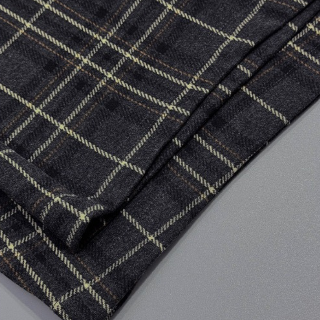 チェックワイドシルエットパンツ U2510