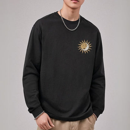 【OUTLET/即納】バックプリントクリエイティブ長袖Tシャツ U2267