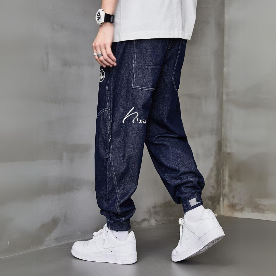 【OUTLET/即納】ストリートステッチデニムジョガーパンツ U1563